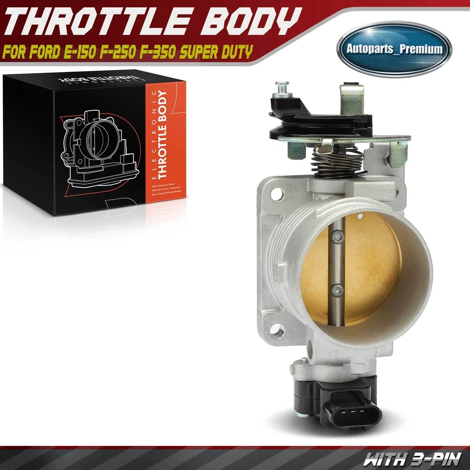 Cuerpo del acelerador para Ford E-150 2003-2004 E-250 F-250 F-350 Super Duty Excursion Foto 1 de 4