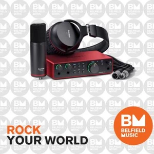Focusrite Scarlett 2i2 Studio USB Audio Interface Gen 4 w/ Mic & Headphones - BM - Picture 1 of 4