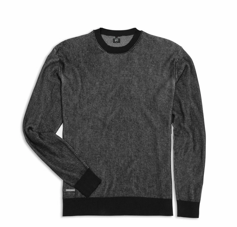 Ducati Legend Sweater Knit Shirt Sweatshirt Sweater Black Grey New - Image 1 of 1