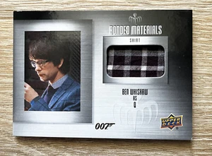 Bonded Materials card - Ben Wishaw Q - Specter - BM11 - Upper Deck - Picture 1 of 1