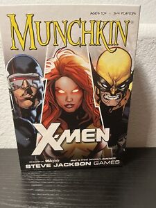 MUNCHKIN X-MEN Card Game 2017, Steve Jackson Games). Game Is Complete.