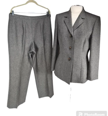 Jones Wear Mujer 2 Piezas Pantalón Blazer Talla 12 Pantalón Talla 14 Gris Largo SL 118P Foto 1 de 4