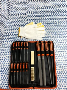 Metal File Set 25pc - T12 Drop Forged Alloy Steel Various Shapes 12 Needle Files - Picture 1 of 2