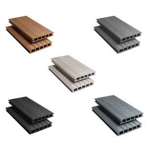 3.6m Woodgrain Composite WPC Decking Boards - Deep Embossed Plastic - full kit - Picture 1 of 11