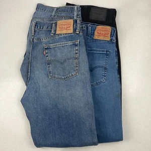 Lot of 4 Levi's 514 Slim Straight Jeans Blue/Black Men's Size 38x32 - Picture 1 of 13