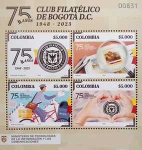 COLOMBIA 2023 STAMP ON STAMP 75TH ANNIV BOGOTA POST STAMPS ON STAMPS 19306-2 - Picture 1 of 1