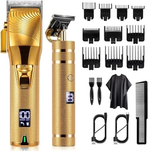 Hair Clippers for Men, Professional Hair Trimmer Set Cordless Barber Clippers - Picture 1 of 7