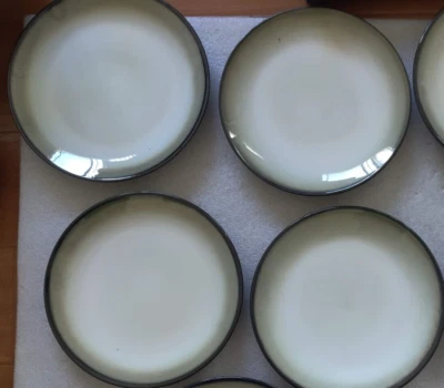 4 platos de cena negros Sango Nova #4932 Foto 1 de 4