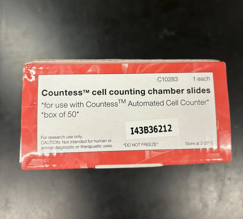 BRAND NEW SEALED C10283 THERMO INVITROGEN 50/PK COUNTESS CELL COUNTING CHAMBERS