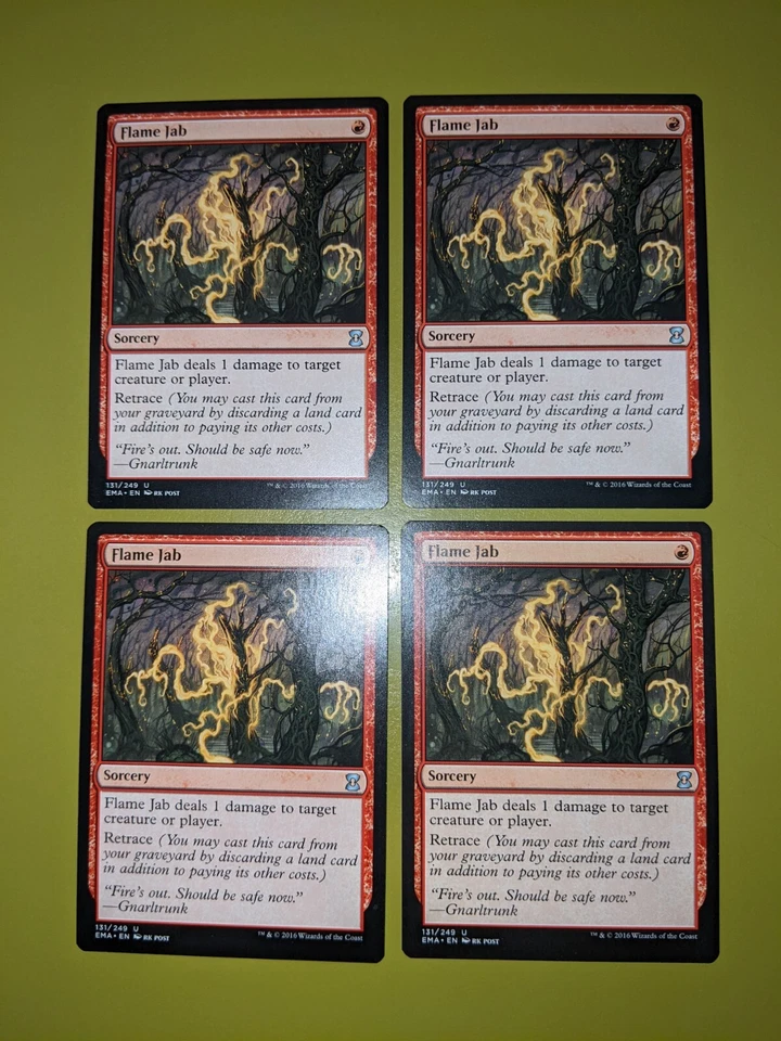 Flame Jab x4 Eternal Masters 4x Playset Magic the Gathering MTG - Image 1 of 1