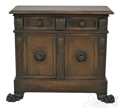 57945EC: Gabinete de servidor vintage de nogal estilo italiano continental Foto 1 de 4