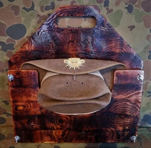Slouch Hat Press and Carrier. Mahogany #58-110 size up to 58 - Picture 1 of 11