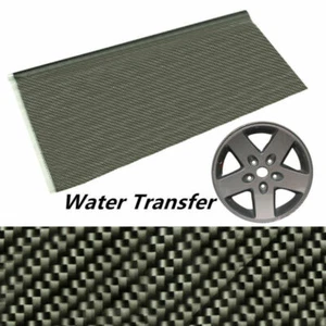 Black Carbon Fiber Water Transfer Dipping Hydrographics Hydro Film 100X50cm - Picture 1 of 6