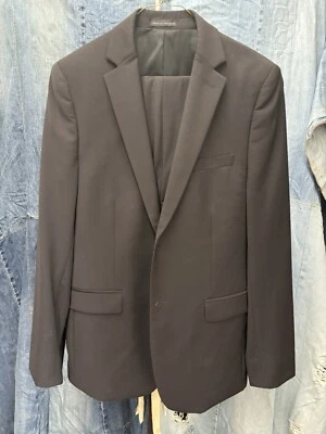 brown suit men Calvin Klein - Image 1 of 4