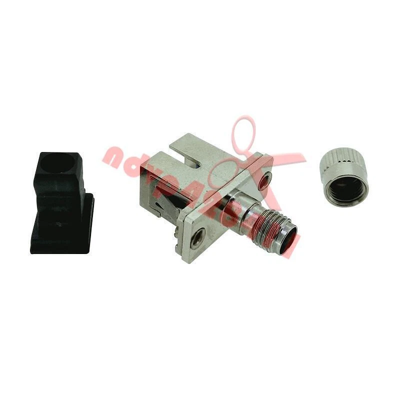 NEW Optical Fiber Connector SMA Female-SC Female Hybrid Adapter Flange Coupling - Image 1 of 1