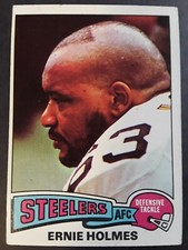 1975 Topps Ernie Holmes Rookie #328 football card Pittsburgh Steelers