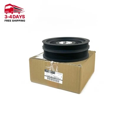 12303AR001 Genuine OEM Crankshaft Pulley for Infiniti Nissan FX35 45 M35 45 Q45 - Image 1 of 4