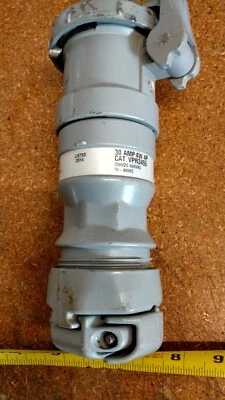 Hubbell Killark VPR 3455 Pin & Slve Conn, 30A, 4P, 4 W, 600 Vac/250 Vdc Foto 1 de 4