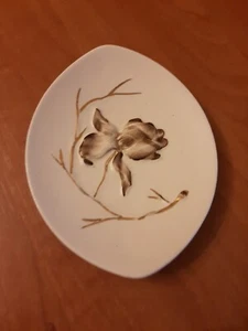 Carlton Ware Iris Flower Breakfast Ring Trinket Dish Plate Gilt Handpainted O75 - Picture 1 of 4