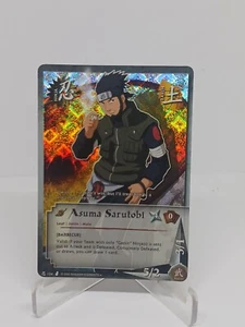 Naruto CCG/TCG Asuma Sarutobi (Barbecue) 1st Edition Diamond Foil Bandai Card - Picture 1 of 7