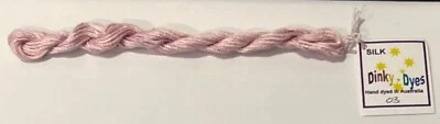Dinky Dyes #03 Lavender Mist 100% Silk Embroidery Thread 8 Mtrs Cross Stitch - Image 1 of 3