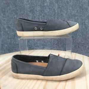 Toms Loafer Womens 5 Grey Avalon Round Toe Slip On Shoes Casual Comfort Suede - Picture 1 of 14