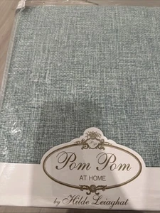 Pom Pom At Home Sky Blue Linen Cotton & Fleece Humboldt Throw Blanket - Picture 1 of 5