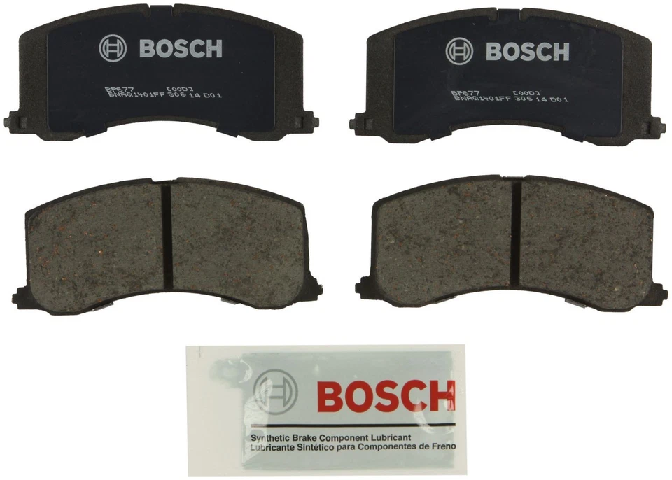 Комплект передних дисковых тормозных колодок Bosch BP677 для Suzuki Esteem 1995-2002 годов выпуска - Изображение 1 из 3
