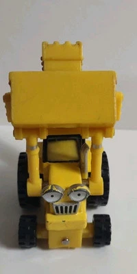 Retroexcavadora Bob The Builder 2004 retroexcavadora amarilla fundida a presión 2,75" Foto 1 de 4