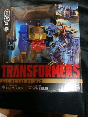 Hasbro Transformers Age of the Primes Leader Class Autobots Grimlock & Wheelie - Image 1 of 4