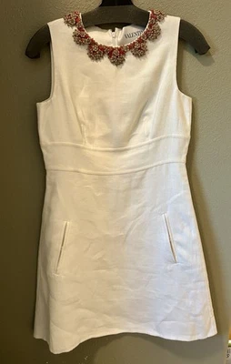Valentino Women’s Dress With Beaded Detail Size 4 With Pockets - Image 1 of 4