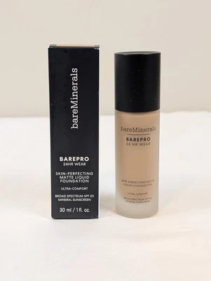 bareMinerals BAREPRO 24HR Wear Matte Liquid Foundation–Shade: Medium 32 Cool–New - Image 1 of 4