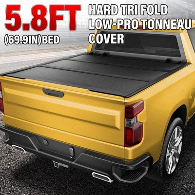 Low-pro Tonneau Cover for 09-25 Chevy Silverado/GMC Sierra 1500 5.8ft Bed 69.9in - Image 1 of 4