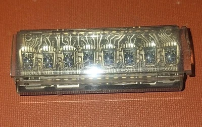 VINTAGE BUBBLE LED DISPLAY 8 CIFRE 16 SEGMENTI 26 PIN BOLLE RETRO - Bild 1 von 3