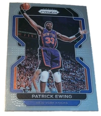 2021 Panini Prizm Silver #245 Patrick Ewing New York Knicks Basketball Card (M5 - Image 1 of 2