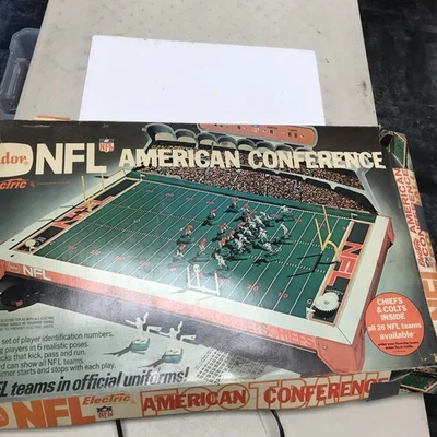 Vintage Tudor NFL American Conference Electric AFC Football Game Chiefs & Colts - Image 1 of 4