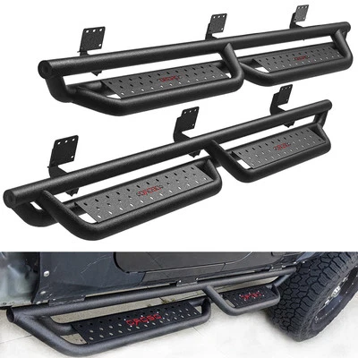Running Boards for 2019-2023 2024 2025 Ram 1500 Crew Cab Drop Step Side Nerf Bar - Image 1 of 4