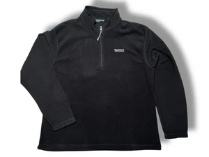 Regatta Great Outdoors Black Fleece Quarter Zip Pullover Jumper Size 18 Women’s - Picture 1 of 13