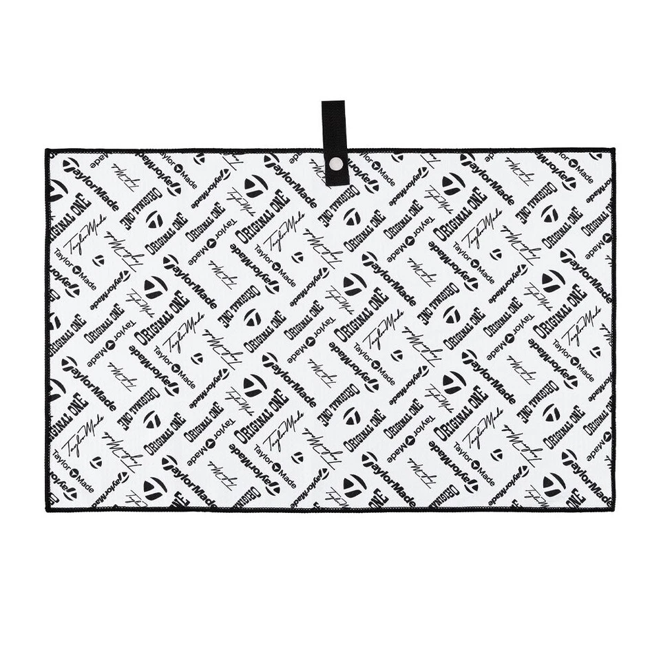 全新 TaylorMade 高尔夫超细纤维原装单车毛巾 15 英寸 x 24 英寸 - 白色 — 第 1/1 张图片