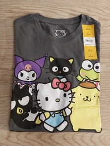 Kids Large(10/12) Hello Kitty & Friends Charcoal T Shirt - Picture 1 of 2