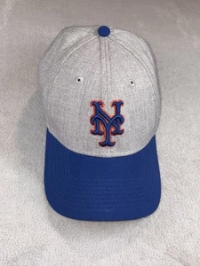 Gorra New Era New York Mets 9Forty The League gris jaspeado/azul correa ajustable - Imagen 1 de 4