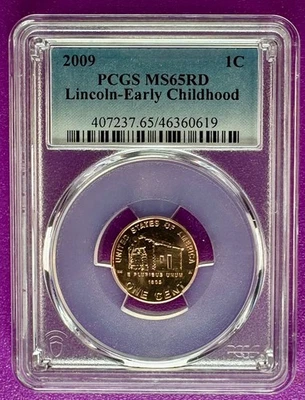 2009 1c Lincoln Early Childhood Cent  PCGS MS65RD (619) - Image 1 of 2