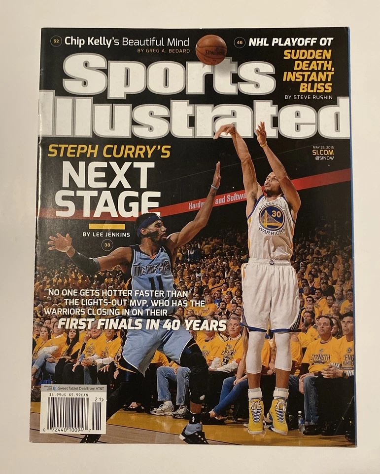 STEPH CURRY Golden State Warriors Sports Illustrated Stephen NBA Champion Finals - Image 1 of 3