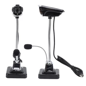 Caméra Informatique Bouche De Webcam Et Lecture Avec Le Microphone De - Afbeelding 1 van 12
