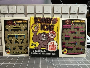 Topps 1982 Donkey Kong 1x Wrapper / 2x Scratch Off Game - Bild 1 von 3