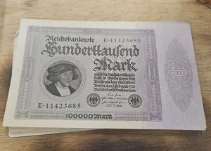 (36) 1923 Deutsche 100.000 Mark Scheine meist sequentiell - Bild 1 von 2