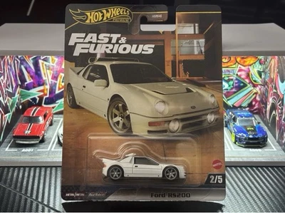 Hot Wheels Premium Real Riders Car Culture Fast & Furious Ford RS200 - Image 1 of 2