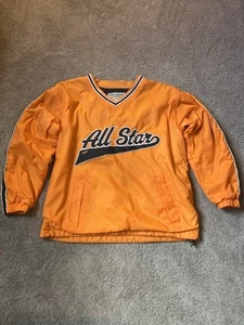 Steve And Barry’s Windbreaker Sweatshirt Men’s Small Vintage Orange - Picture 1 of 6