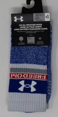 Under Armour All Weather Wool Crew Socks Mens 8.5-13 Womens 10-14 New - Image 1 of 3