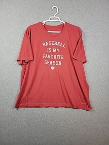 Life Is Good Crusher Tee 100% Cotton Red SS Baseball T Shirt Men's Unisex XXXL - Picture 1 of 12